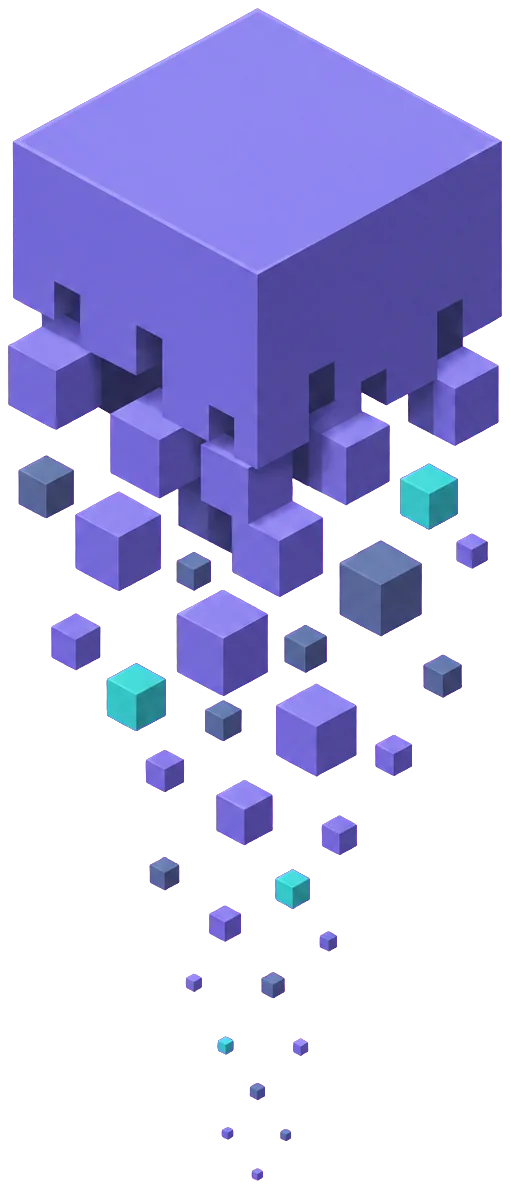 A block dissolving into the sky